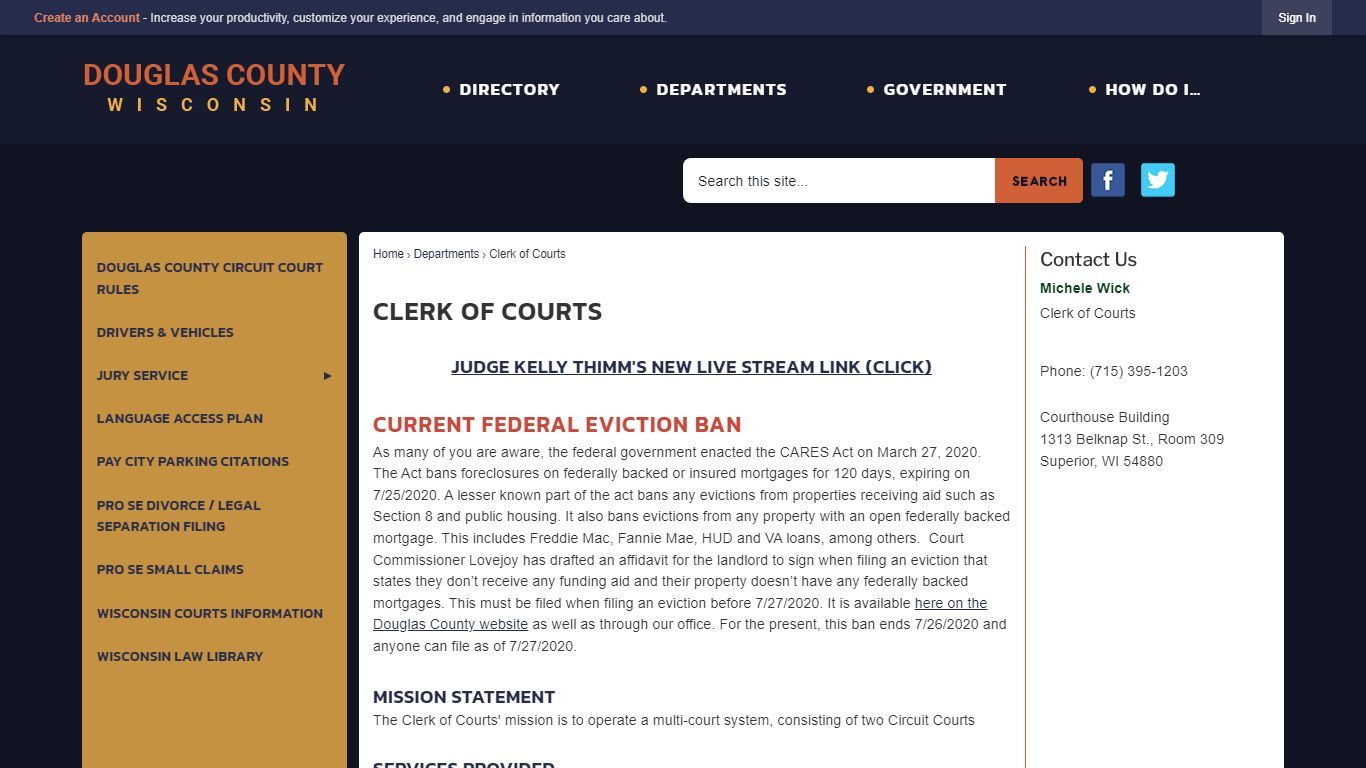 Clerk of Courts | Douglas County, WI - Official Website